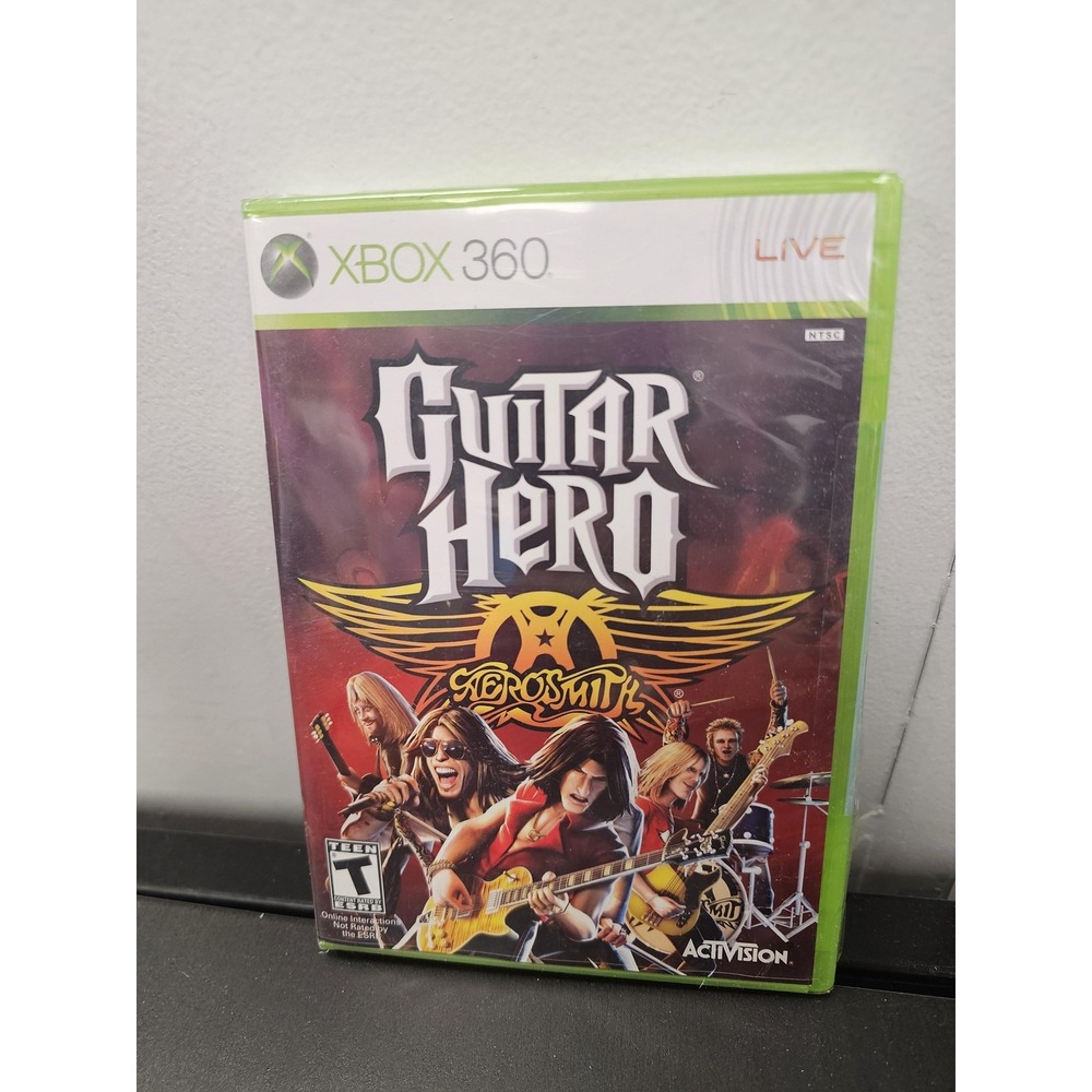 Guitar Hero Aerosmith Microsoft Xbox 360 Game NEW Sealed T‎ Activision NTSC 2008